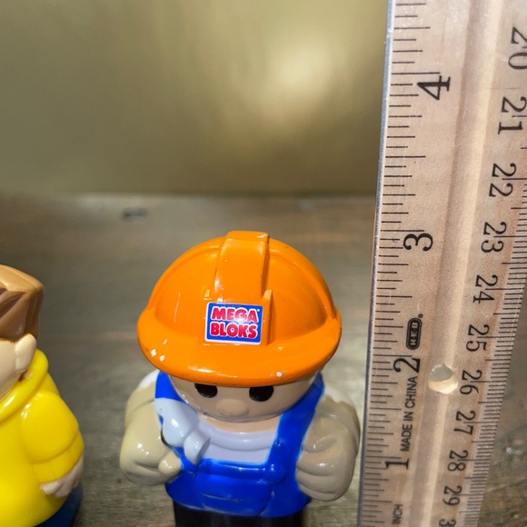 Mega Bloks Little People Construction Worker Bus Boy Figure First Builders Toy - Picture 2 of 6